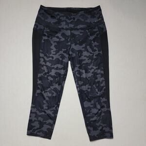 Handful Grey Camo Crop Leggings SZ Medium